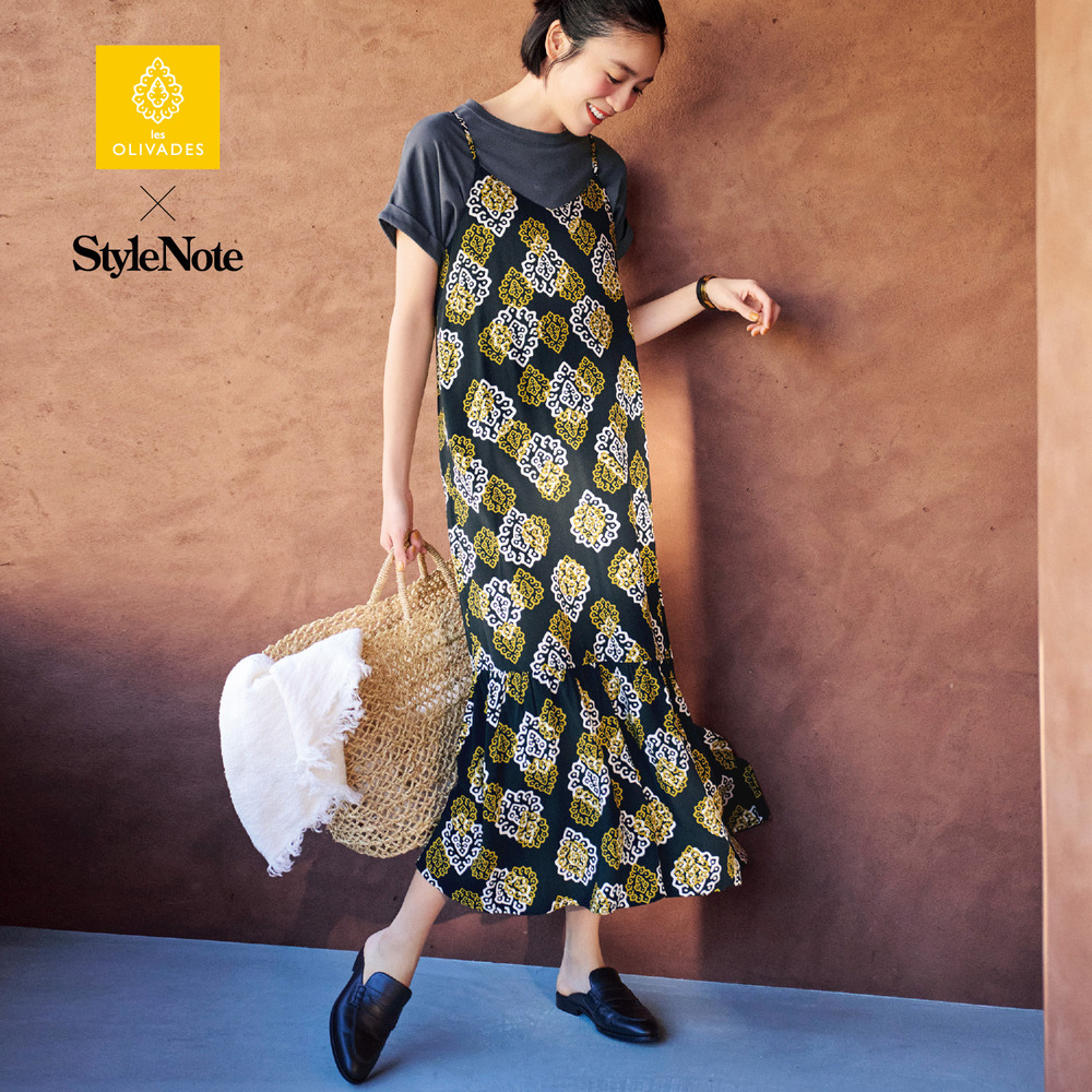 【スタイルノート/StyleNote】キャミワンピース【les OLIVADESコラボ】