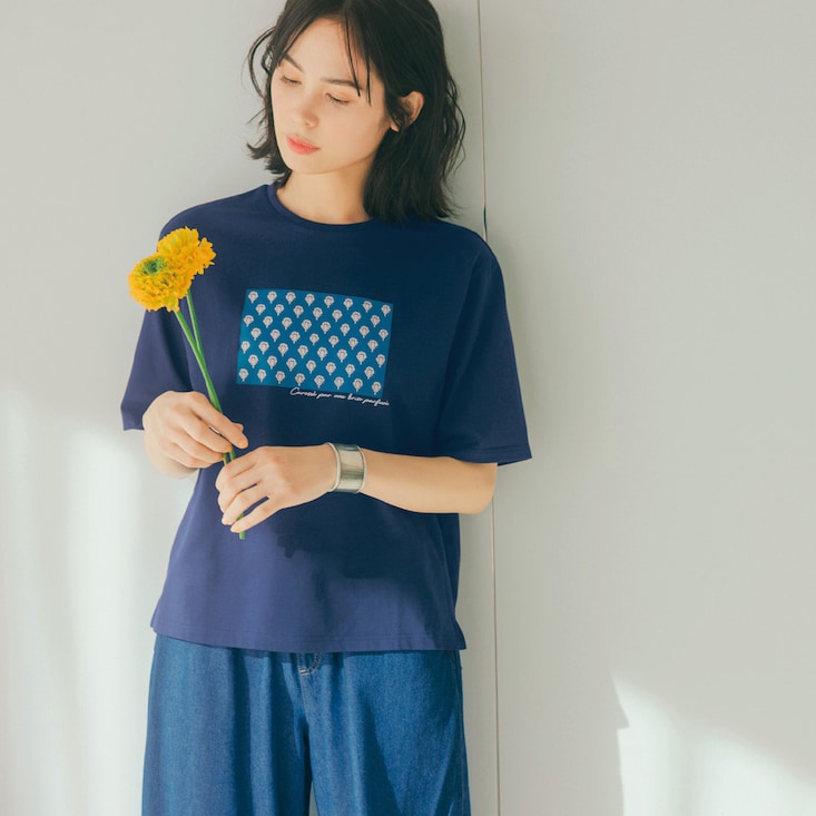 【5日間限定タイムセール！】 プリントTシャツ【les OLIVADESコラボ】