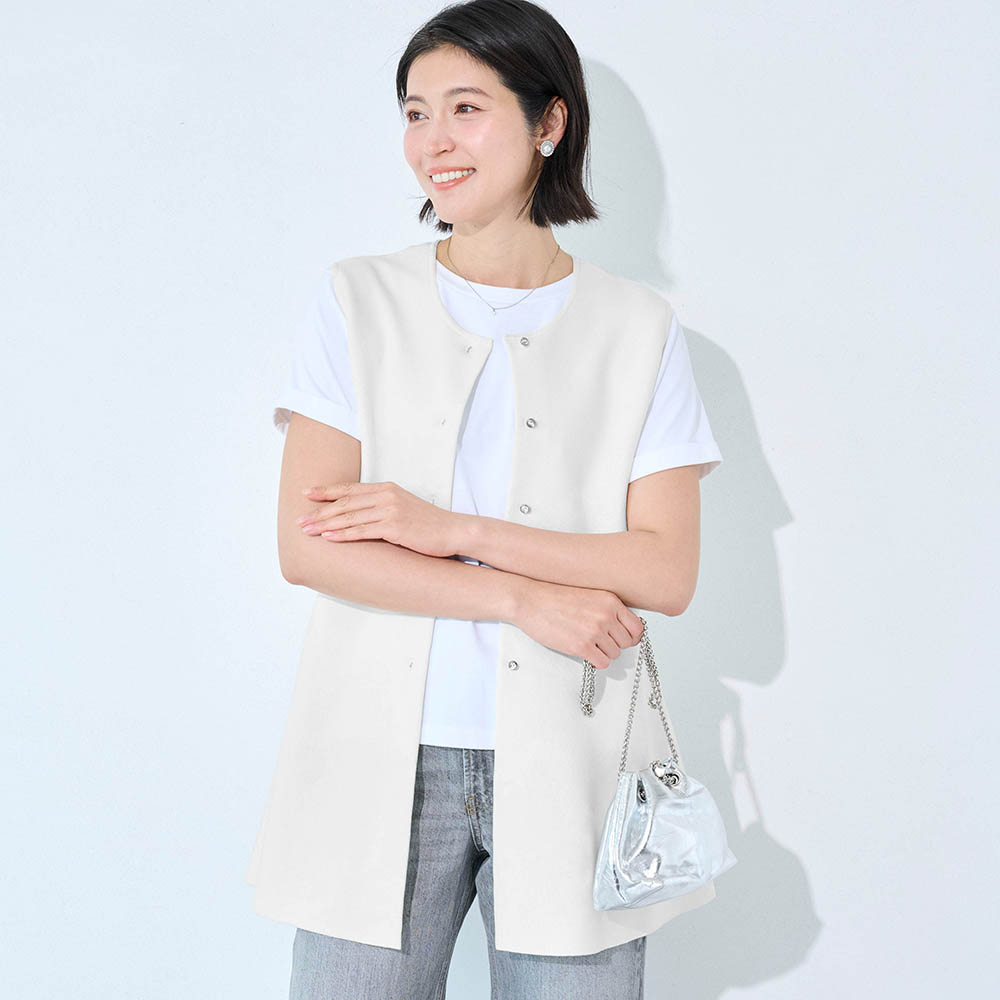 【スタイルノート/StyleNote】ペプラムニットジレ 【スタイルノート/StyleNote】ペプラムニットジレ