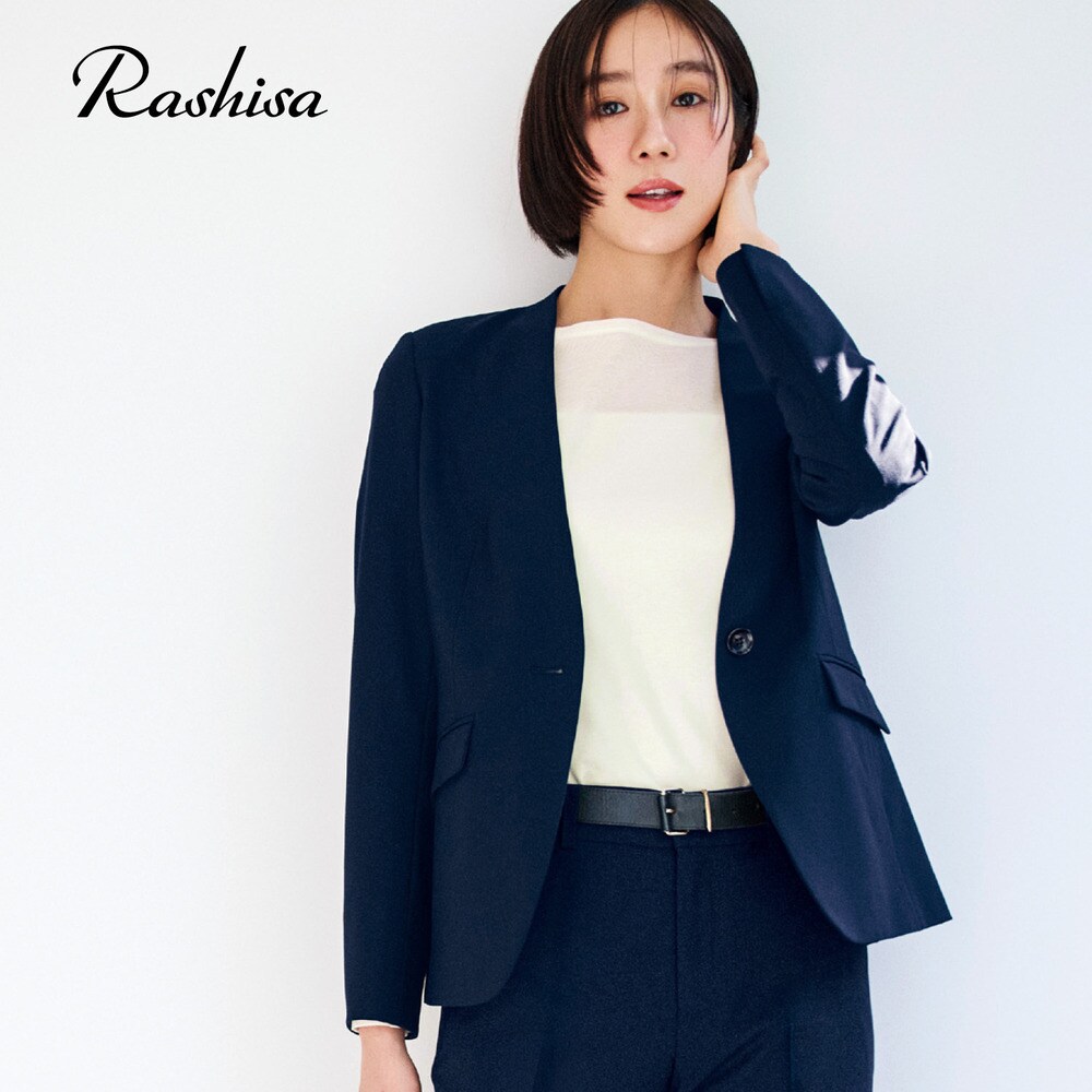 【ラシサ/Rashisa】サマーウール混ジャケット(レギュラー)