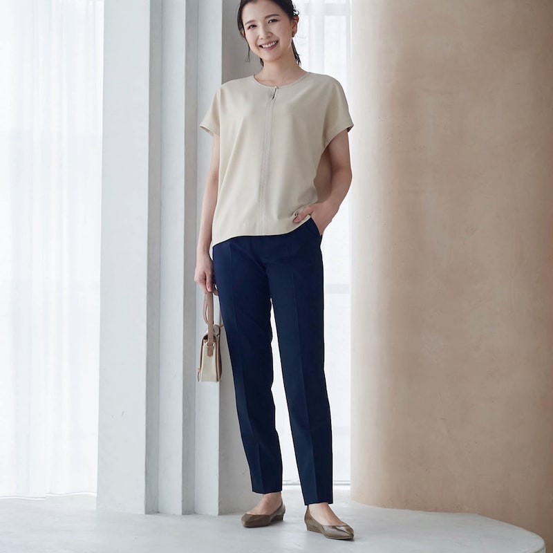 モデル身長170cm／64-91 ※写真は撮影用のため股下+7cmになります。