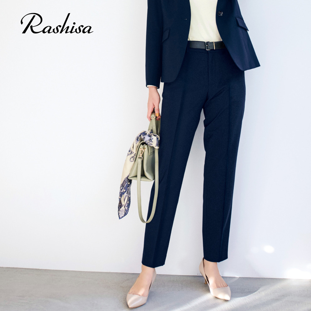 【ラシサ/Rashisa】サマーウール混パンツ(レギュラー) 【ラシサ/Rashisa】サマーウール混パンツ(レギュラー)