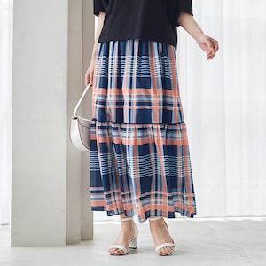 【スタイルノート/StyleNote】マドラスチェックプリントスカート