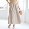 【スタイルノート/StyleNote】スラブリネンライクナローフレアスカート