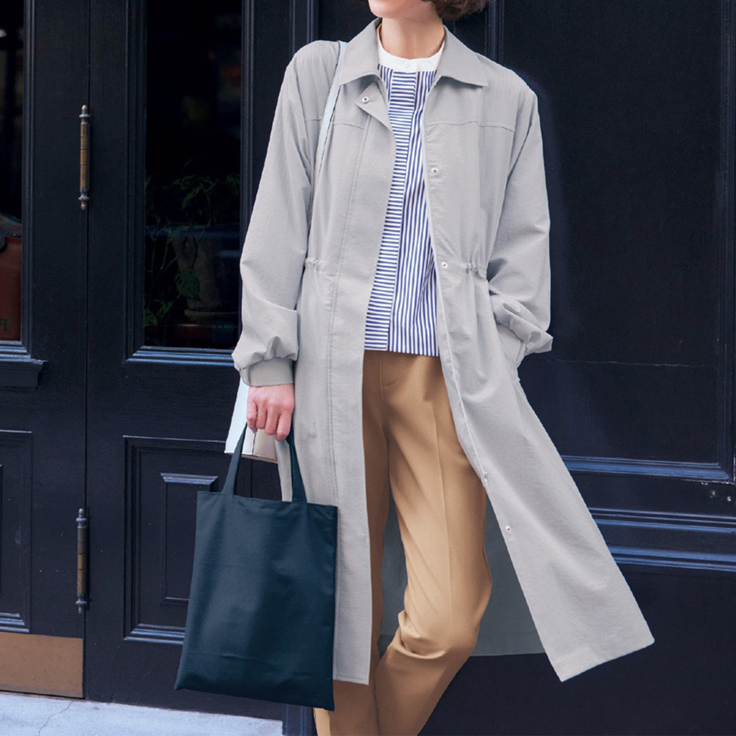 【スタイルノート/StyleNote】働くモニター隊と作った収納バッグ付き軽量コート【撥水】