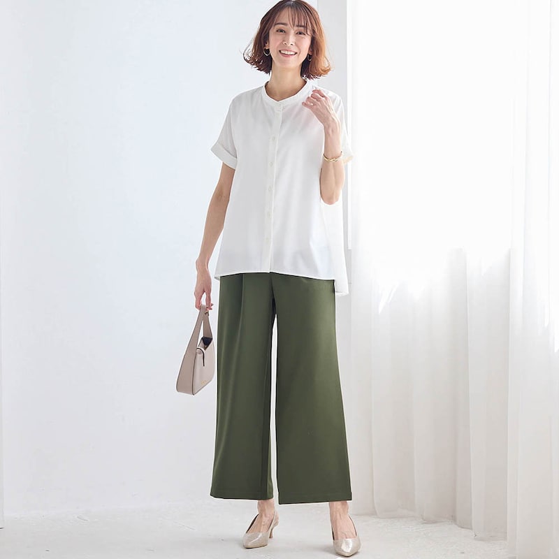 モデル身長169cm／M　※写真は撮影用のため股下+6cmになります。