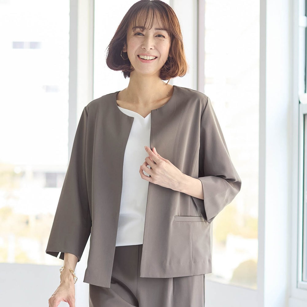 【スタイルノート/StyleNote】汗ジミが目立ちにくい7分袖ジャケット