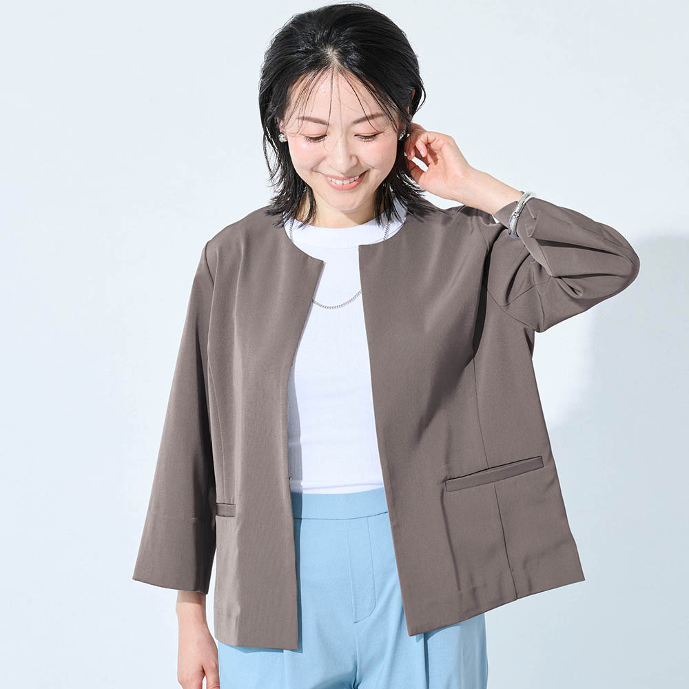 【スタイルノート/StyleNote】汗ジミが目立ちにくい7分袖ジャケット