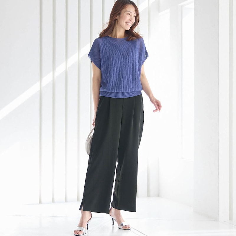モデル身長173cm／M ※写真は撮影用のため股下+6cmになります。