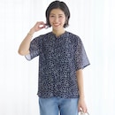 ネイビー系小紋