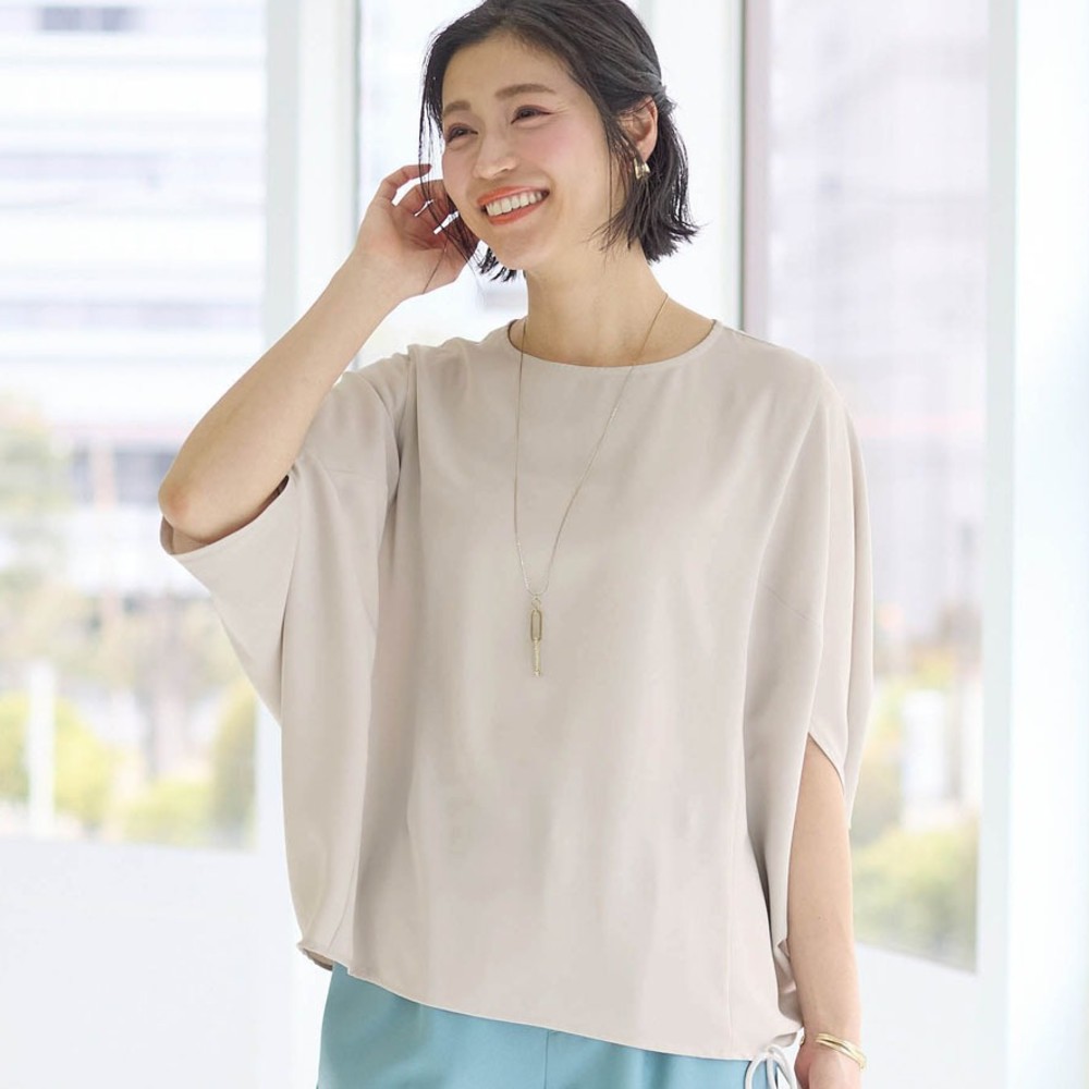 【スタイルノート/StyleNote】週3使えるコクーンブラウス【防シワ】 【スタイルノート/StyleNote】週3使えるコクーンブラウス【防シワ】