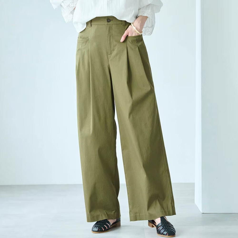 【スタイルノート/StyleNote】ポケットデザインタックワイドパンツ