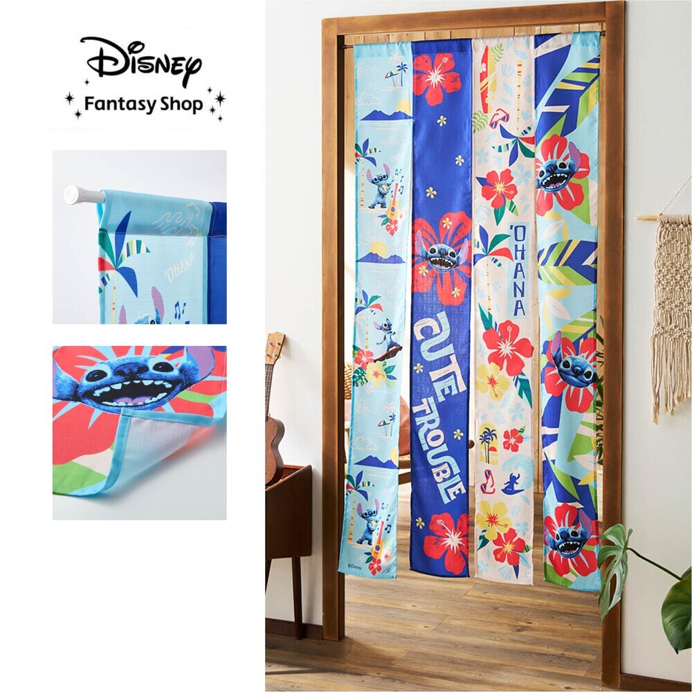 【ディズニー/Disney】4連のれん「スティッチ」