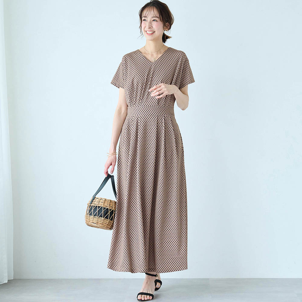 【スタイルノート/StyleNote】プリントカットソーワンピース