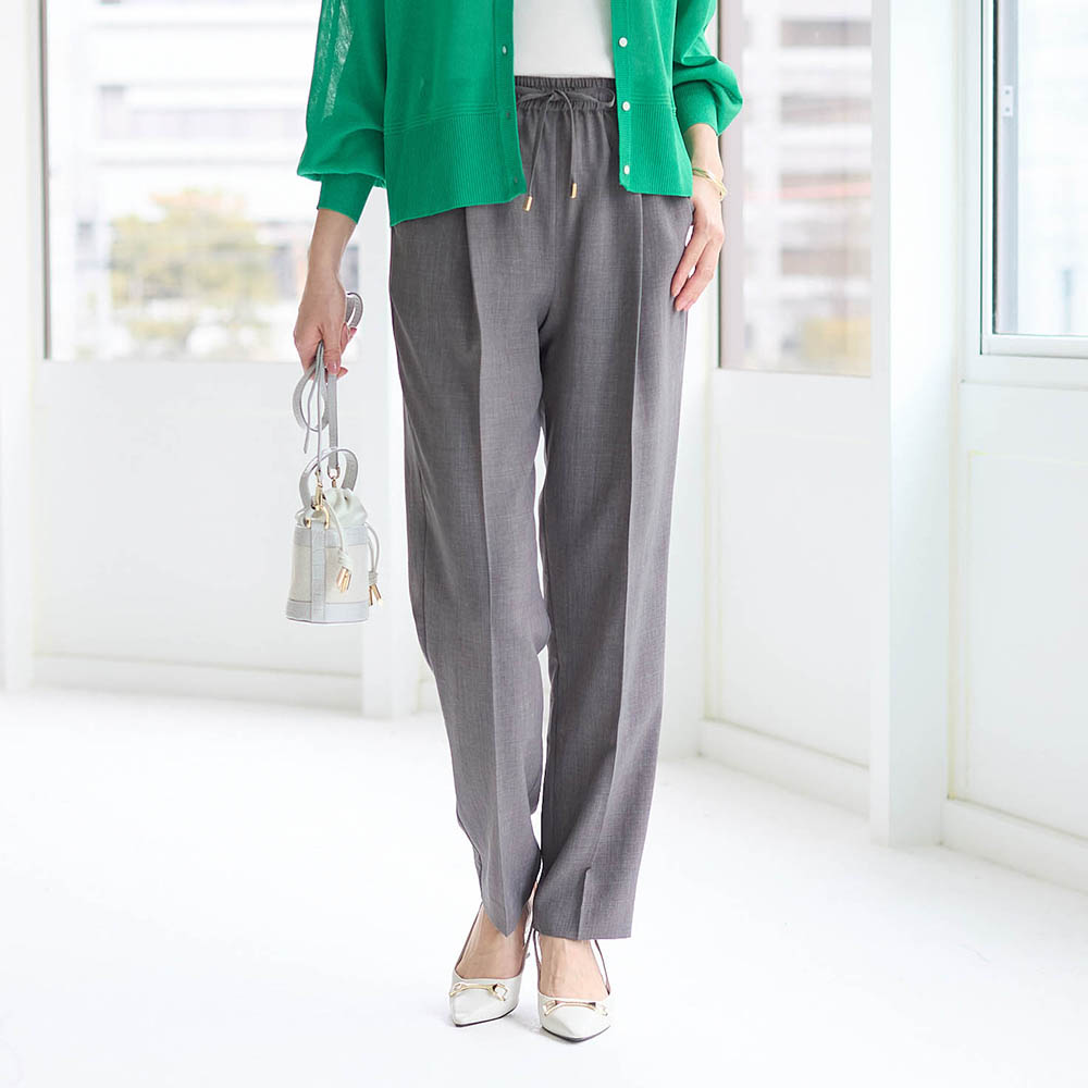 【スタイルノート/StyleNote】サラっと涼やか素材のドロストパンツ