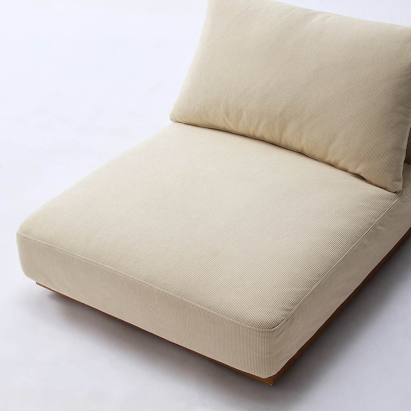 座面アップ／本体+カバー（アイボリー）