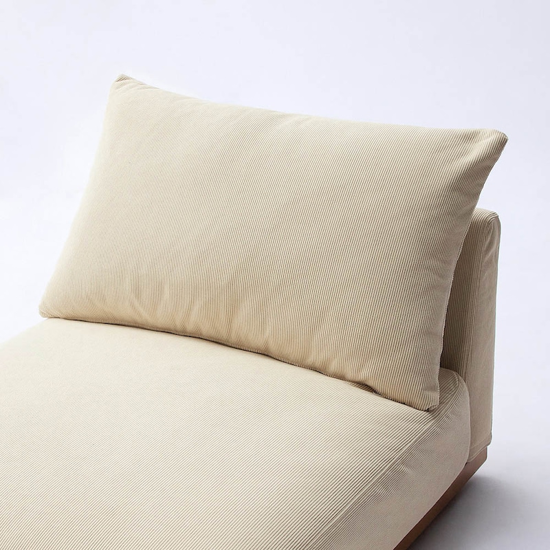 背もたれアップ／本体+カバー（アイボリー）