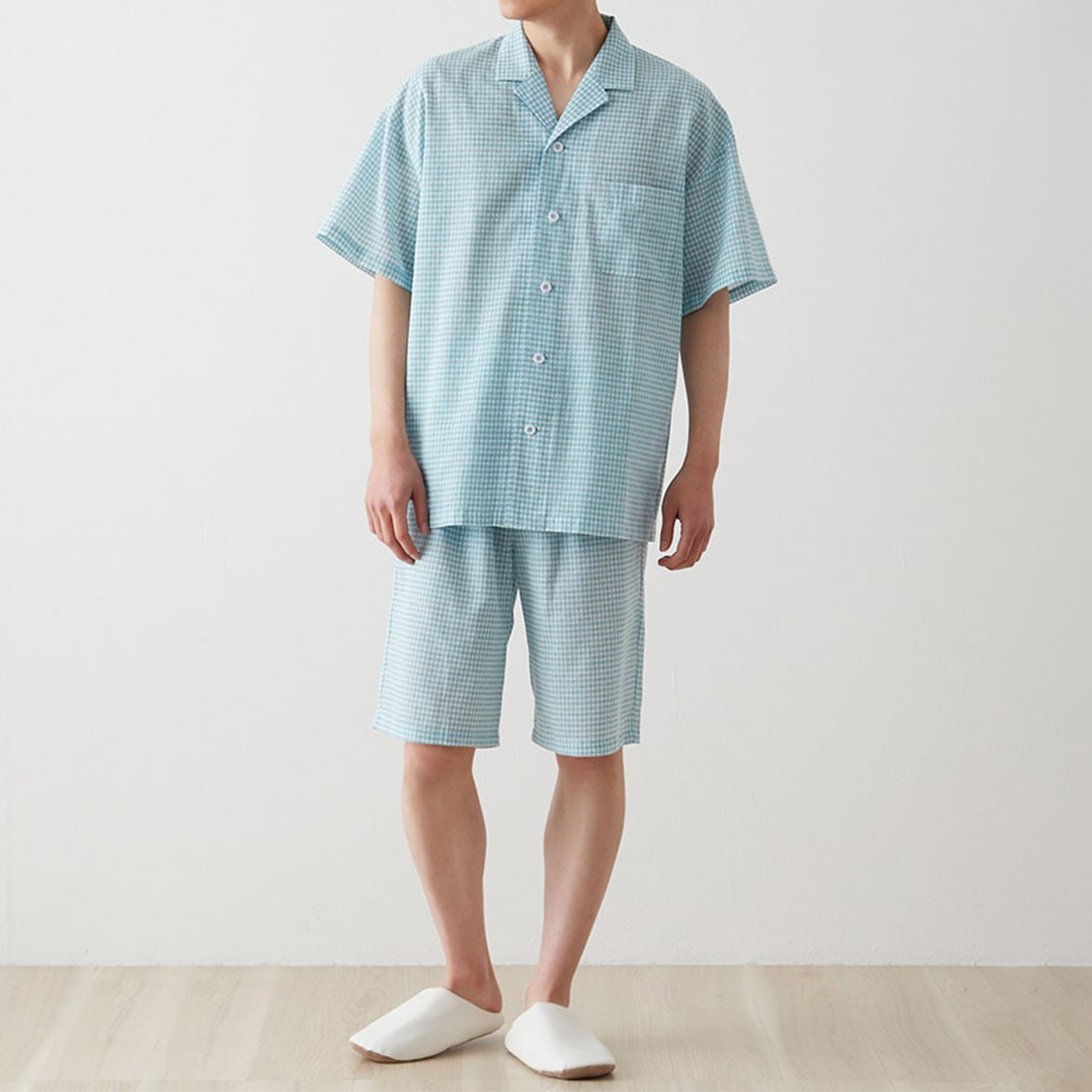 【グンゼ/GUNZE】背中がメッシュで蒸れにくい半袖パジャマメンズ(アセドロン)