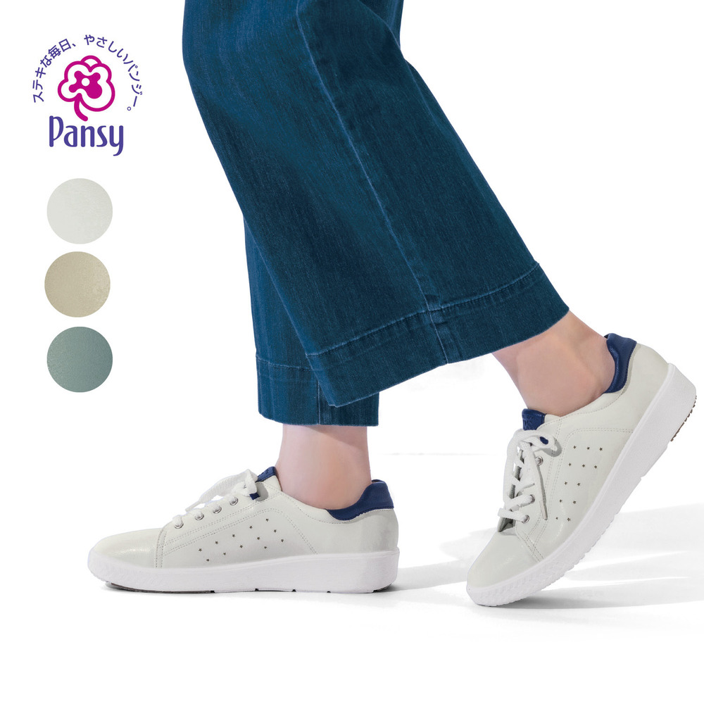 【パンジー/Pansy】軽量3Eワイズスニーカー