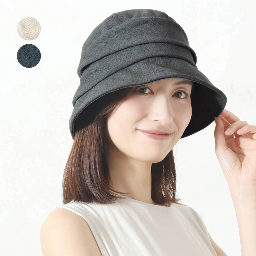 【ベルメゾン】リネン小顔キャスケット