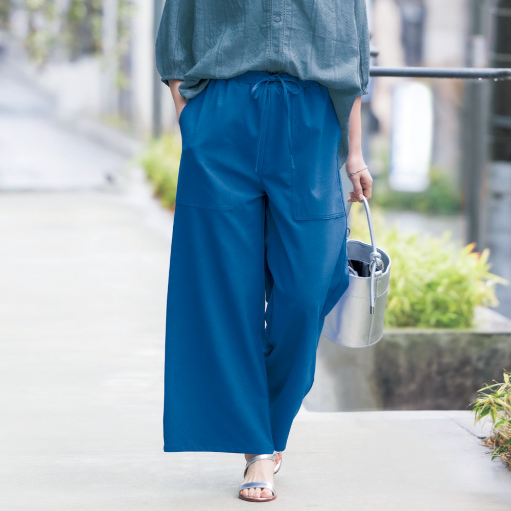 【ベルメゾン】ドライタッチイージーワイドパンツ