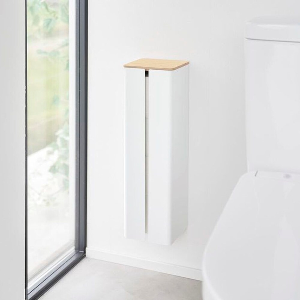 【タワー/tower】石こうボード壁対応隠せるトイレットペーパーホルダー