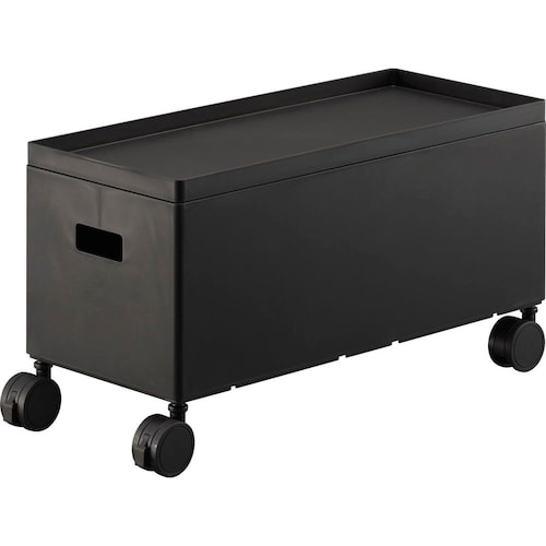 蓋付き収納ボックスワゴン