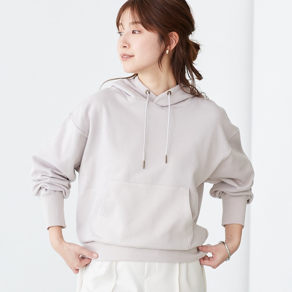 【イットマイセルフ/It myself】コットン裏毛スウェットパーカ