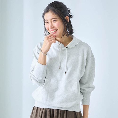 【新色追加】 コットン裏毛スウェットパーカ