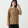 【ノージーン/NO JEAN】フリースボンディングノーカラージャケット