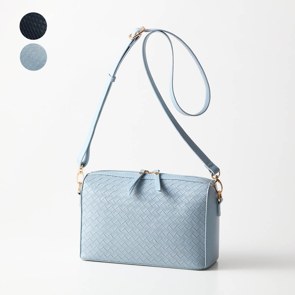 【スタイルノート/StyleNote】メッシュ型押し調ショルダーバッグ