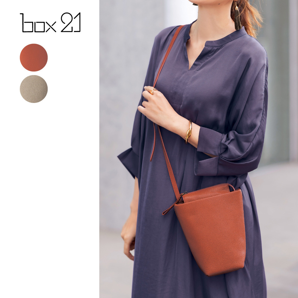 【ボックス21/box21】本革コンパクトショルダーバッグ