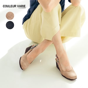 【クロールバリエ/COULEUR VARIE】洗えるバックストラップパンプス【軽量】【洗濯機OK】
