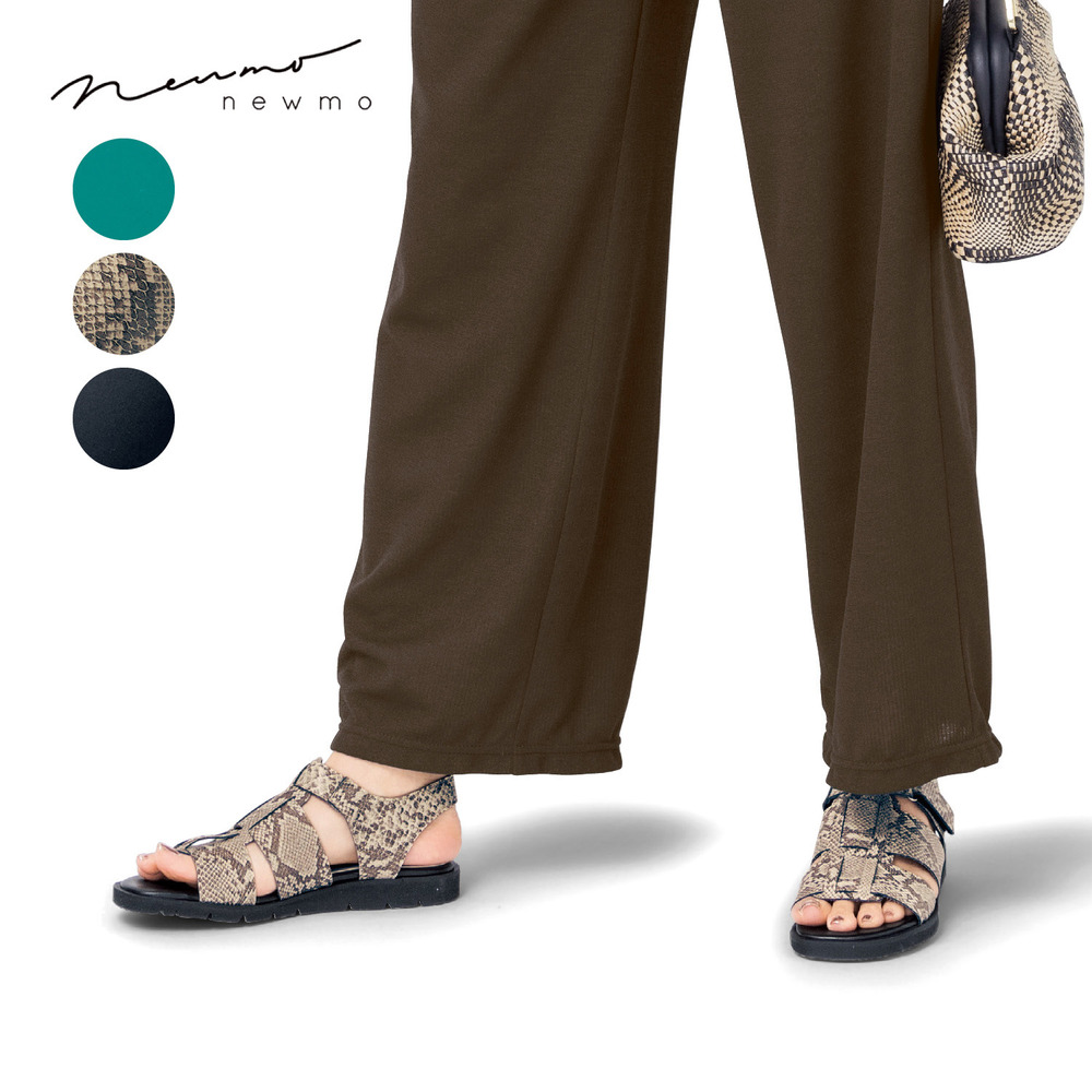 【ニューモ/newmo】ストレッチフィットグルカ風サンダル【軽量】