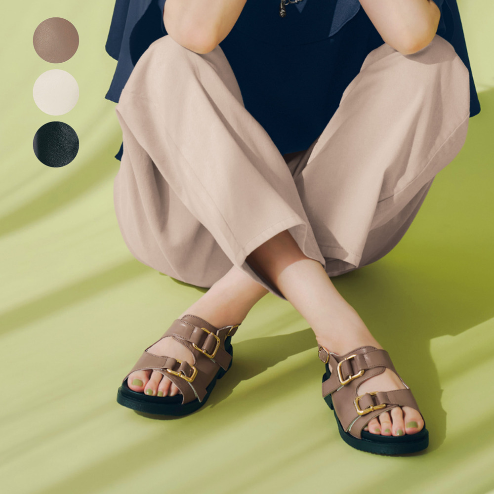 【スタイルノート/StyleNote】ダブルベルトサンダル