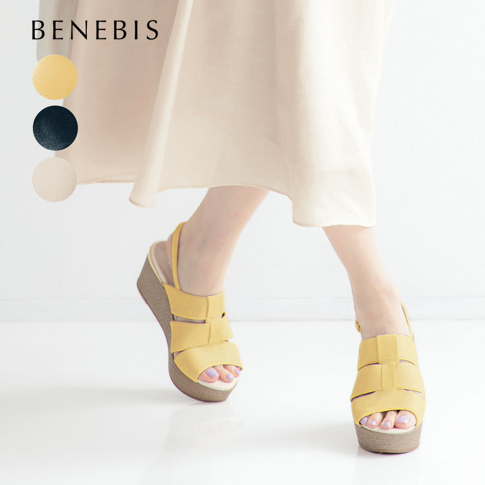 【ベネビス/BENEBIS】美脚厚底カバーサンダル