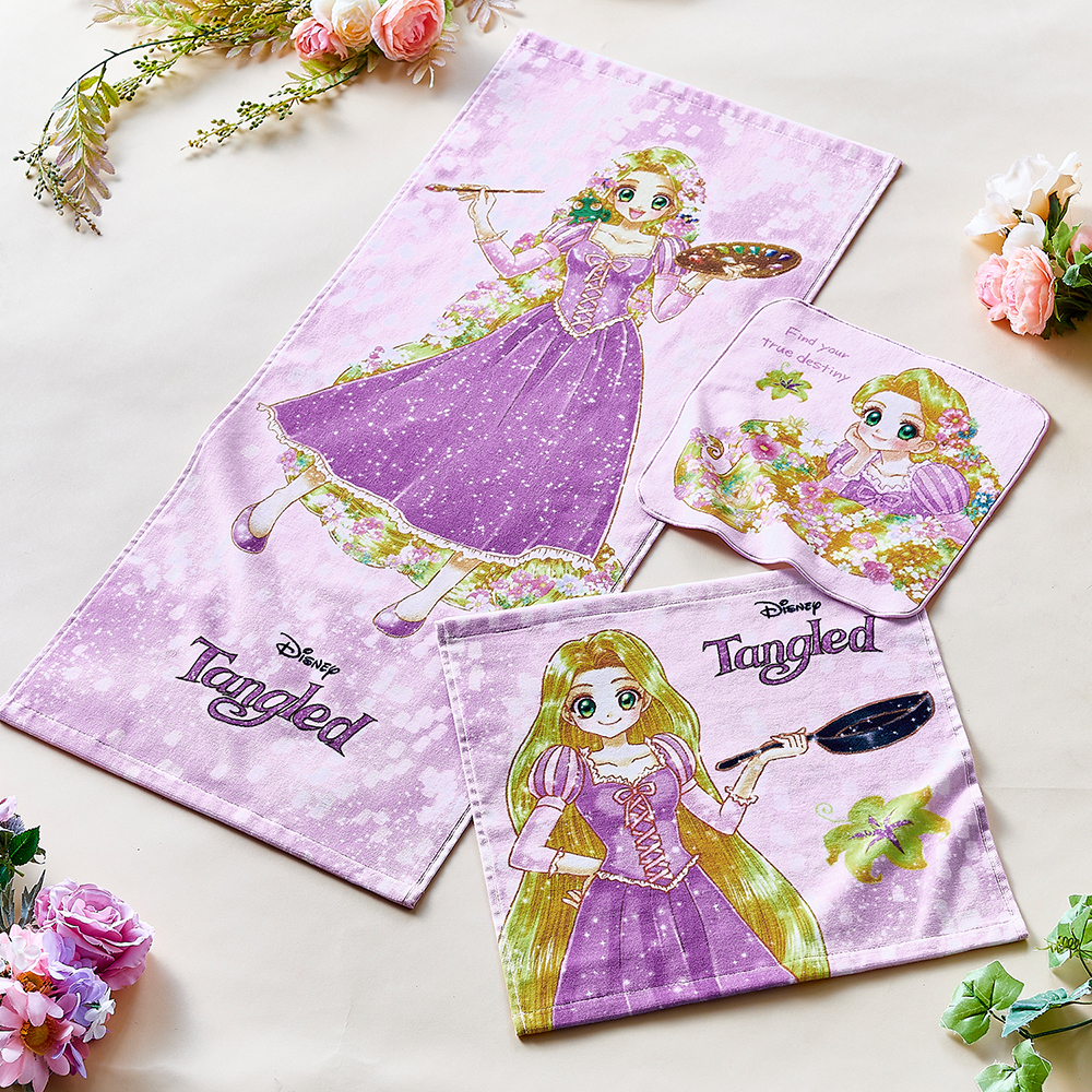 【ディズニー/Disney】プリントタオル「ラプンツェル」 【ディズニー/Disney】プリントタオル「ラプンツェル」