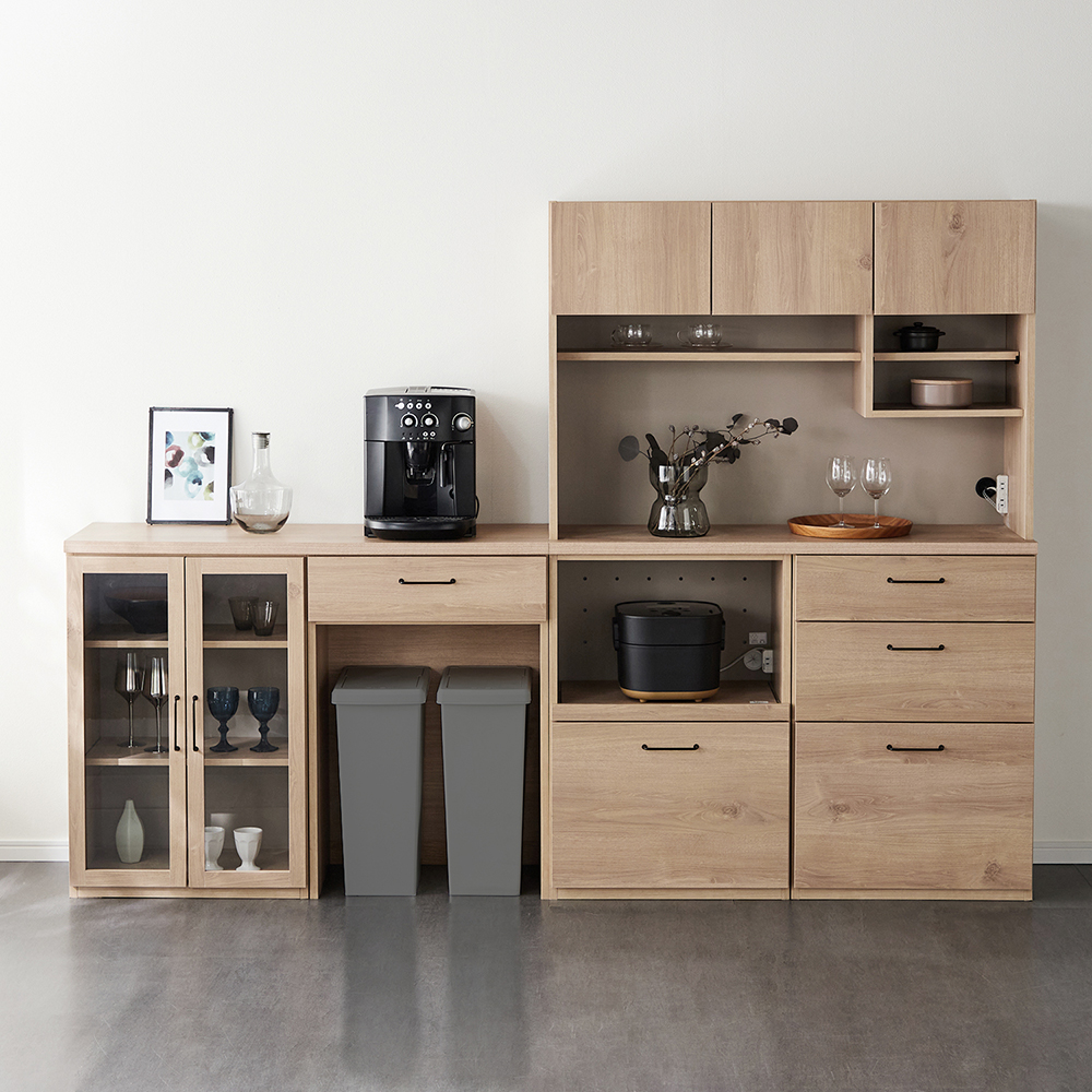 【BELLE MAISON DAYS】すっきり暮らすユニットキッチンボード[日本製]