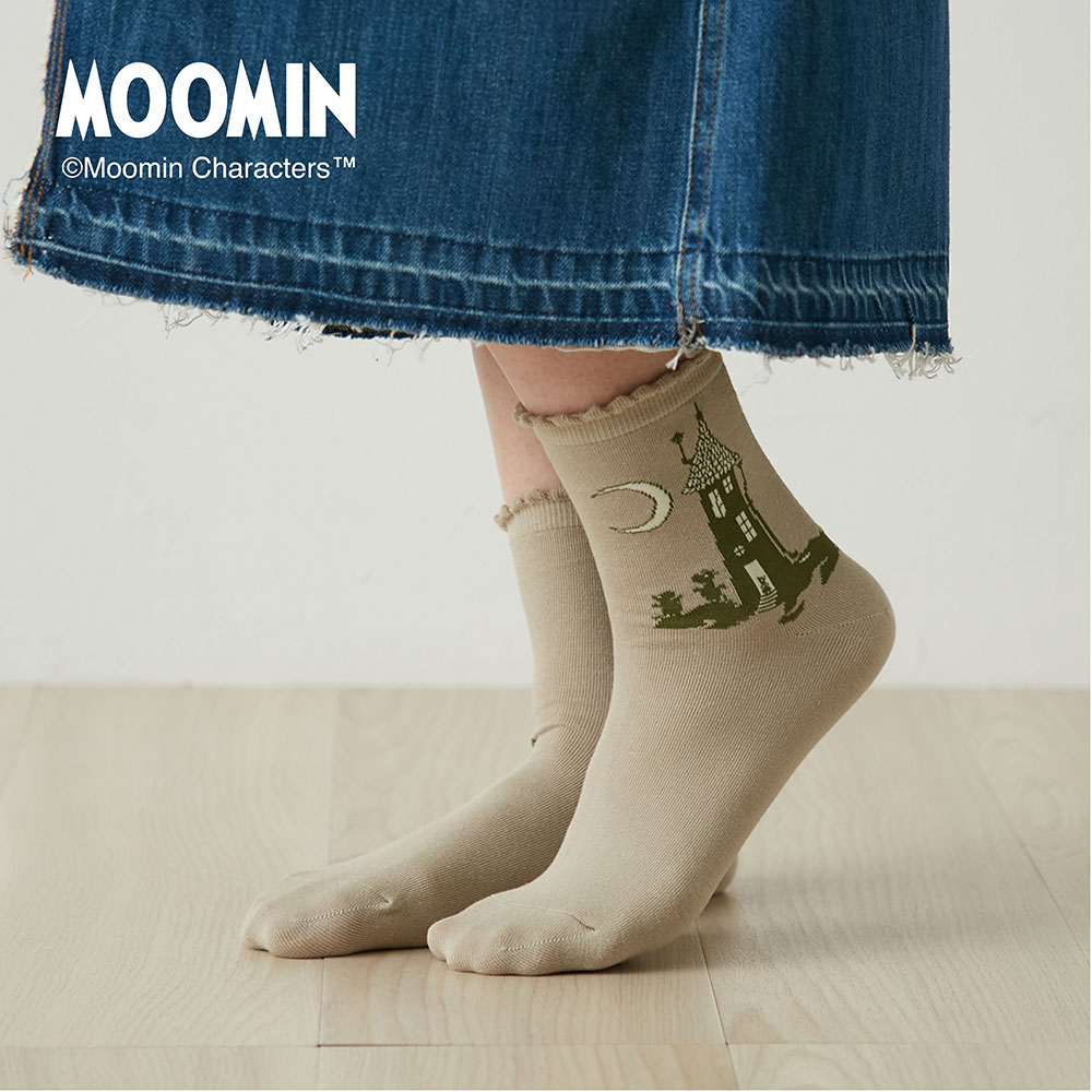 【ムーミン/MOOMIN】【80周年デザイン】2足組クルー丈ソックス「ムーミン」 【ムーミン/MOOMIN】【80周年デザイン】2足組クルー丈ソックス「ムーミン」