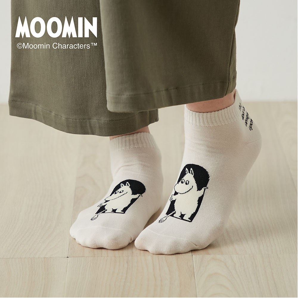 【ムーミン/MOOMIN】【80周年デザイン】2足組アンクル丈ソックス「ムーミン」