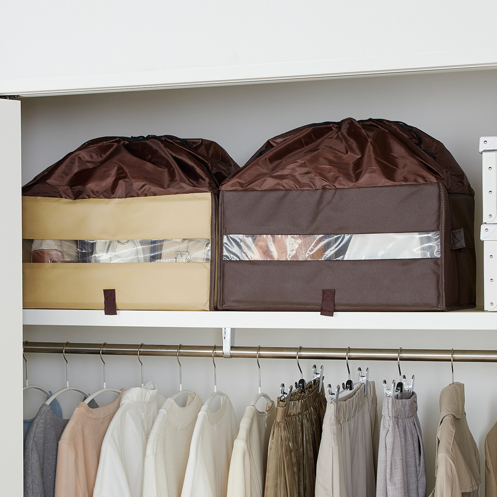 【ベルメゾン】除湿消臭機能付き バッグ収納ボックス