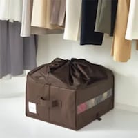 上部が巾着仕様で高さが合わなくてもまとめてきゅっと覆えます