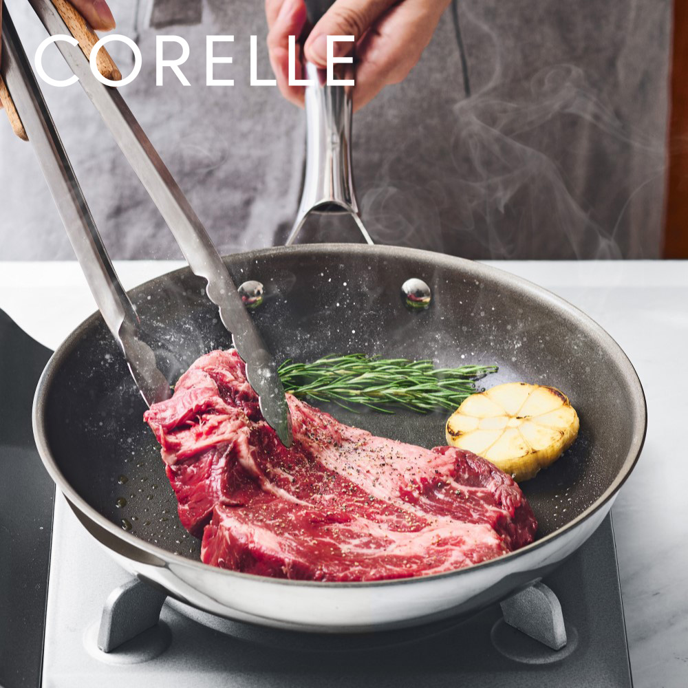 【ベルメゾン】【メーカー10年保証付き】鉄フライパンのように強火調理ができるフライパン「コレール/CORELLE」 【IH/ガス火対応】