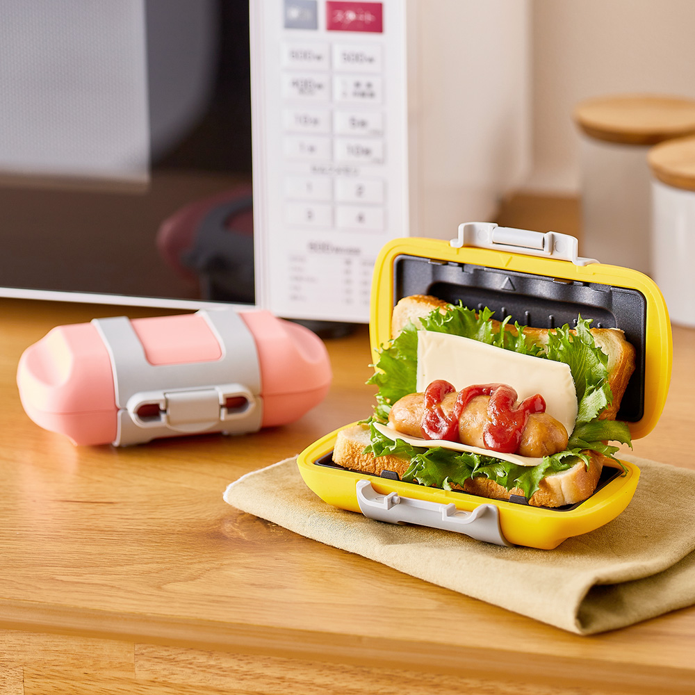 食パン1枚でレンジで簡単に焼ける!ハーフホットサンド