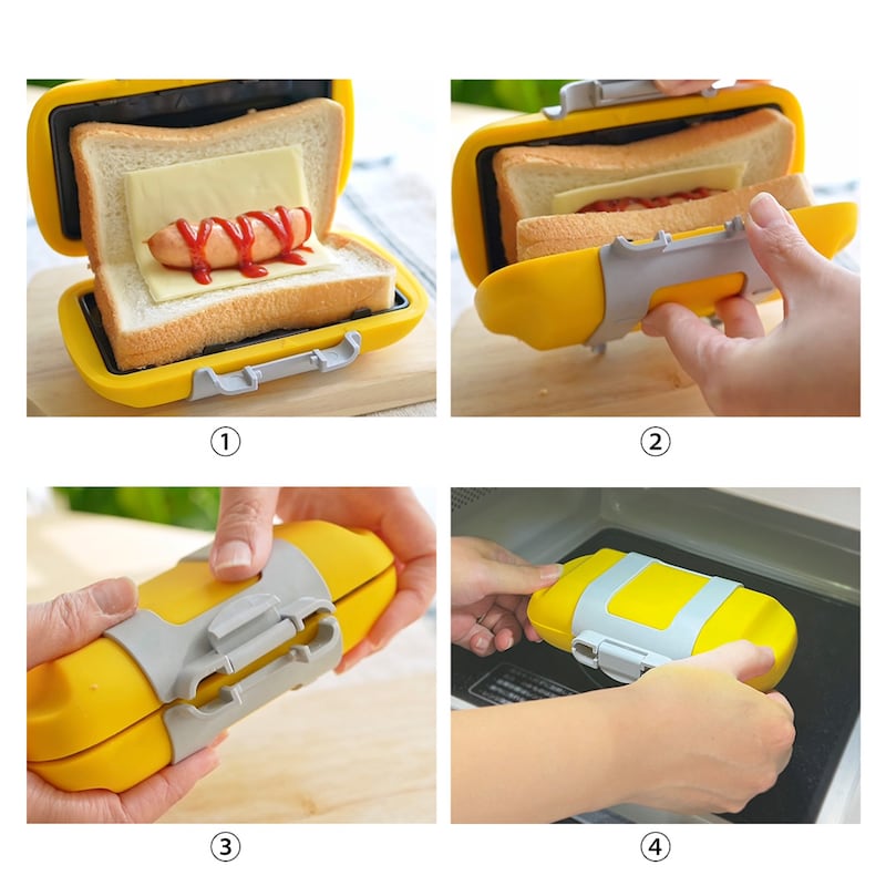 具材を入れて挟んだら、電子レンジに入れるだけ