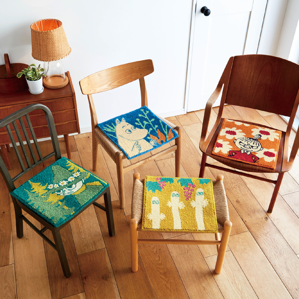 【ムーミン/MOOMIN】「ムーミン」ふんわりチェアパッド 【ムーミン/MOOMIN】「ムーミン」ふんわりチェアパッド