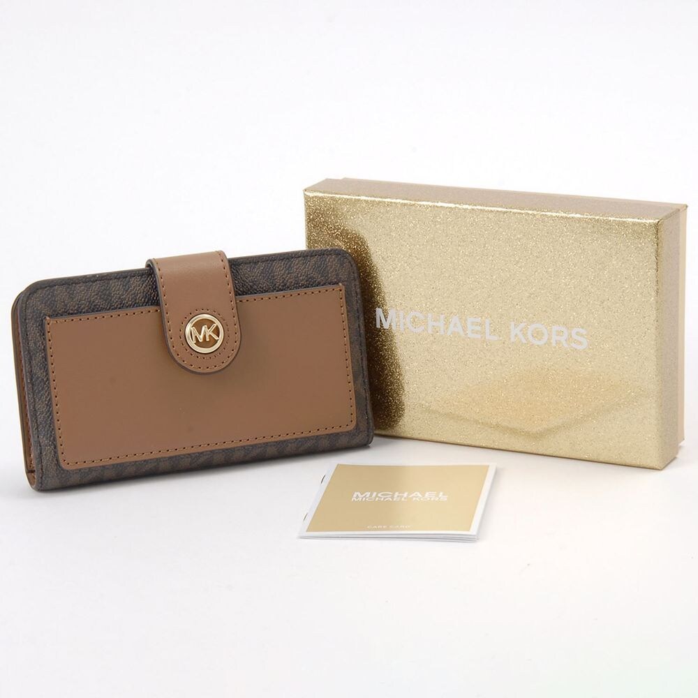 【マイケルコース/MICHAEL KORS】本革使い二つ折り財布