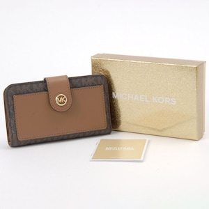 【マイケルコース/MICHAEL KORS】本革使い二つ折り財布