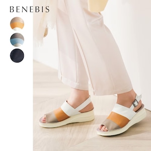 【ベネビス/BENEBIS】【6月5日まで返品送料無料!】 ※ 本革フットベッドコンビサンダル[日本製]【復刻】