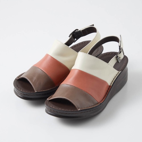 本革フットベッドコンビサンダル［日本製］【復刻】